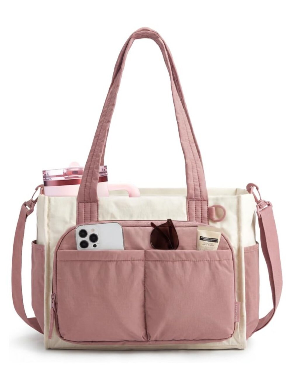Puffy Laptop Tote Bag 13in Sleeve Tumbler Holder Water Resistant